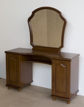 Трюмо деревянное "Виола" с зеркалом и двумя тумбами