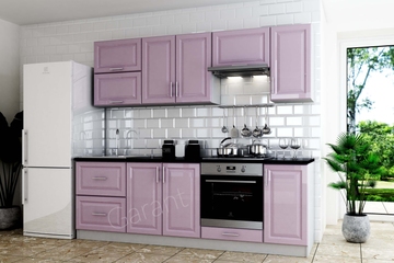 Кухня "Брайт Премьер" пастельно фиолетовый