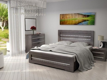 Кровать «Соломия» 1800 с газовыми подьемниками и металлическим каркасом