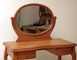 Столик туалетный "Азалия" с овальным зеркалом и гнутыми ножками