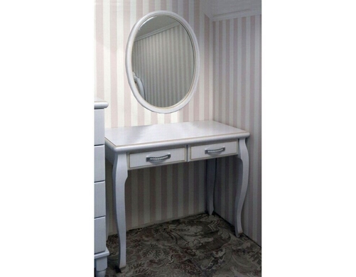 Столик туалетний "Маркіз" з дзеркалом і гнутими ніжками