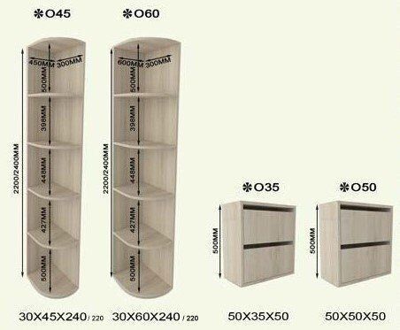 Шафа-купе 1310-1390x450x2400 &laquo;Віват Еко&raquo;