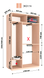 Шафа-купе 1610-1690x450x2200 &laquo;Віват Еко&raquo;